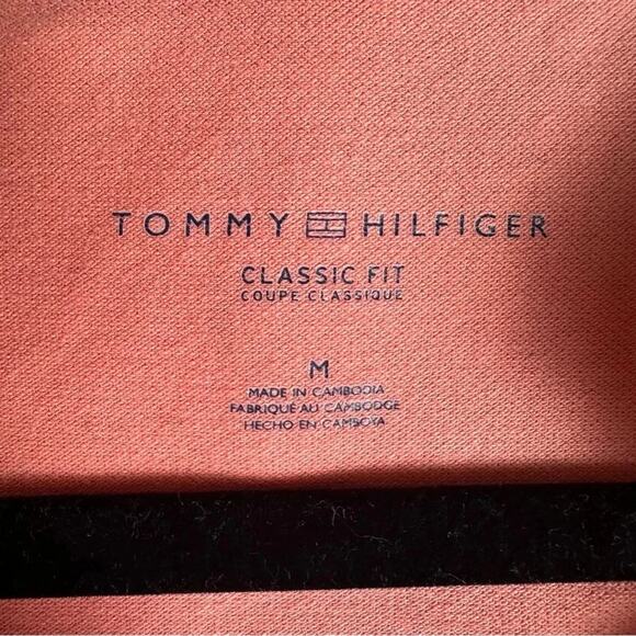 Tommy Hilfiger 2  Polo Shirt 1 pink, and white striped 1 peachy pink preppy - Picture 6 of 9